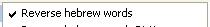 Reverse hebrew words