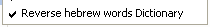 Reverse hebrew words Dictionary