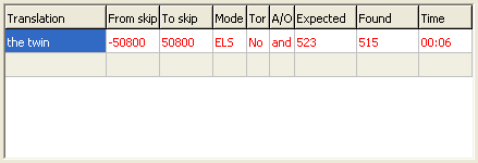 Words settings and information