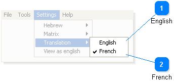 Translation Submenu